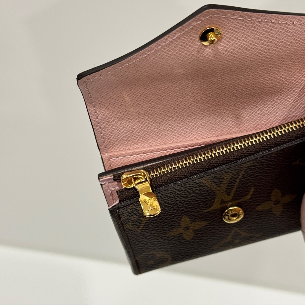 Louis Vuitton Pink Envelope Monogram Zoe Wallet M62933 - Picture 9 of 16